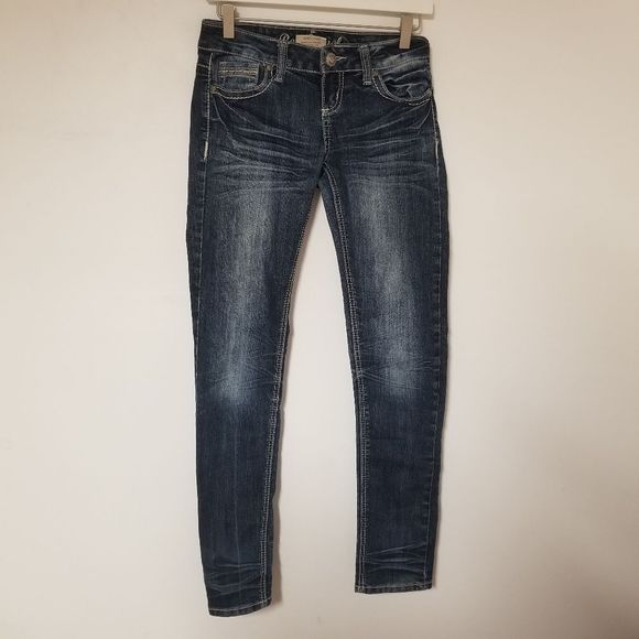 Red camel size 5 juniors teens wide stitch distressed grunge pants - Picture 1 of 13